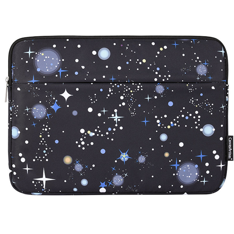 H16-11 Starry Sky Pattern Zipper Protective Sleeve Notebook Bag Case for 11-inch Laptop