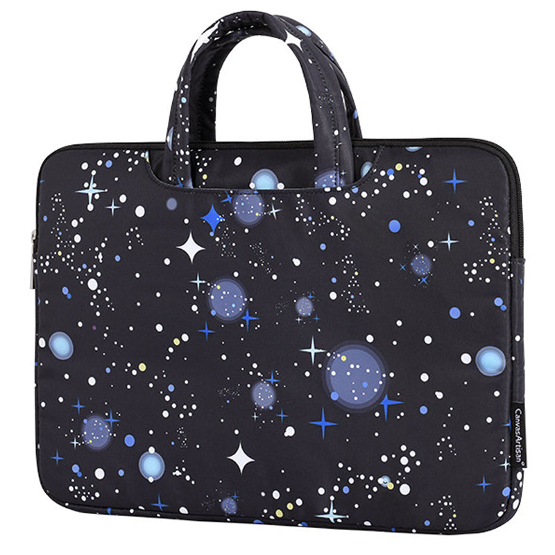 H16-B01 Starry Sky Pattern Laptop Carrying Case Protective Bag for 13-inch Notebook - Black