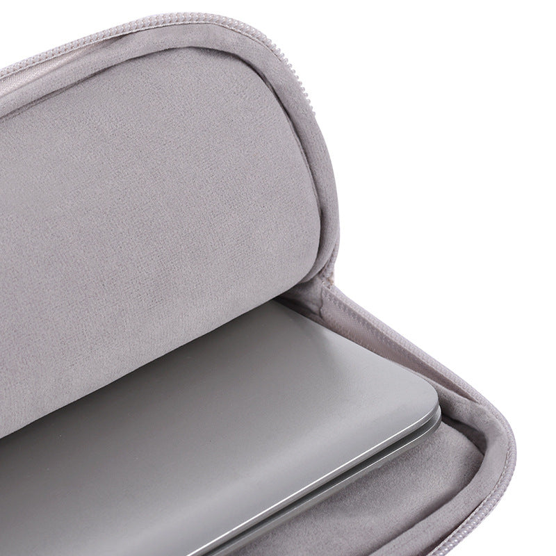 H2-B02 15-inch Canvas Travel Laptop Handbag Portable Flower Pattern Notebook Carrying Case