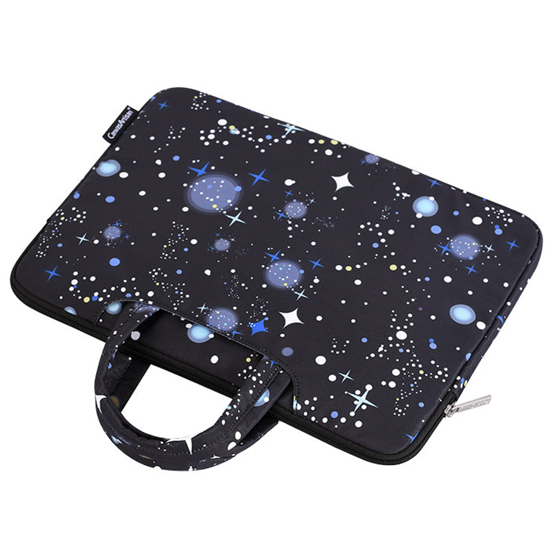 Large Capacity Starry Night Pattern Printed Laptop Sleeve 14inch Notebook Carrying Bag for School Business Work