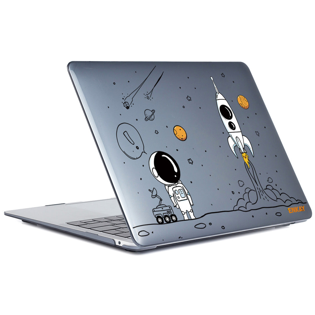 for MacBook Air 13 inch (2020) A2179/A2337 Lightweight Cute Pattern Design Laptop Hard Protective Case Polycarbonate Notebook Protection Cover - Astronaut No.1