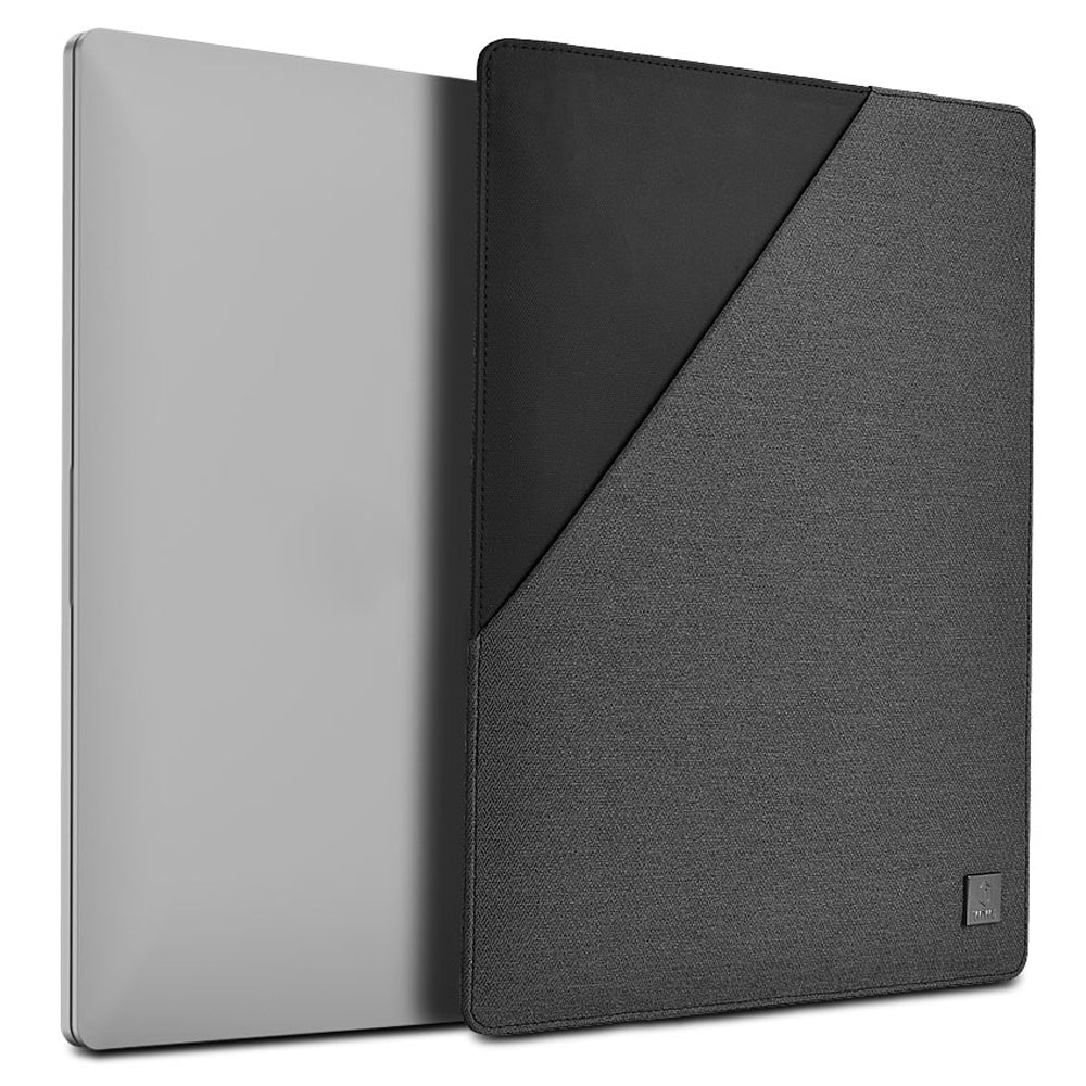 WIWU Blade Series 16-inch Laptop Sleeve Ultra-thin Magnetic Protective Case Carrying Bag - Grey