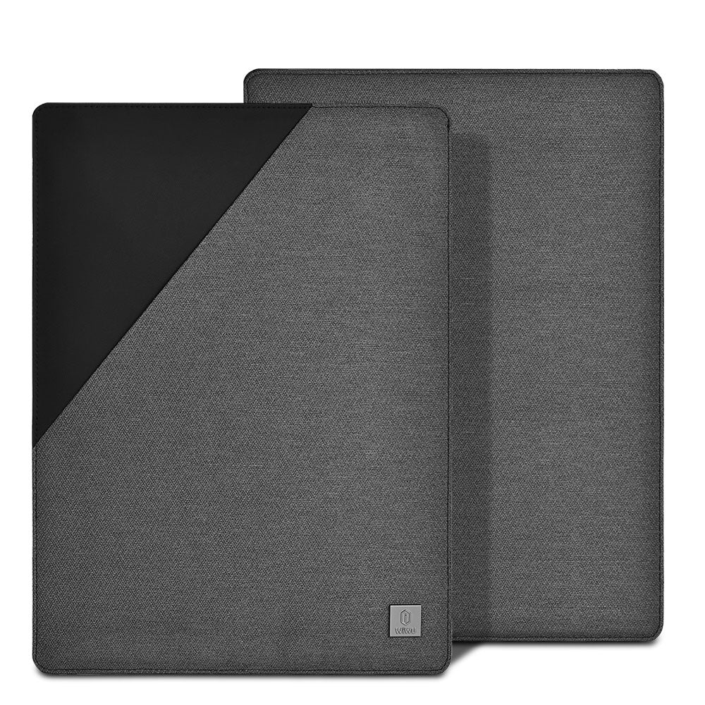 WIWU Blade Series 16-inch Laptop Sleeve Ultra-thin Magnetic Protective Case Carrying Bag - Grey