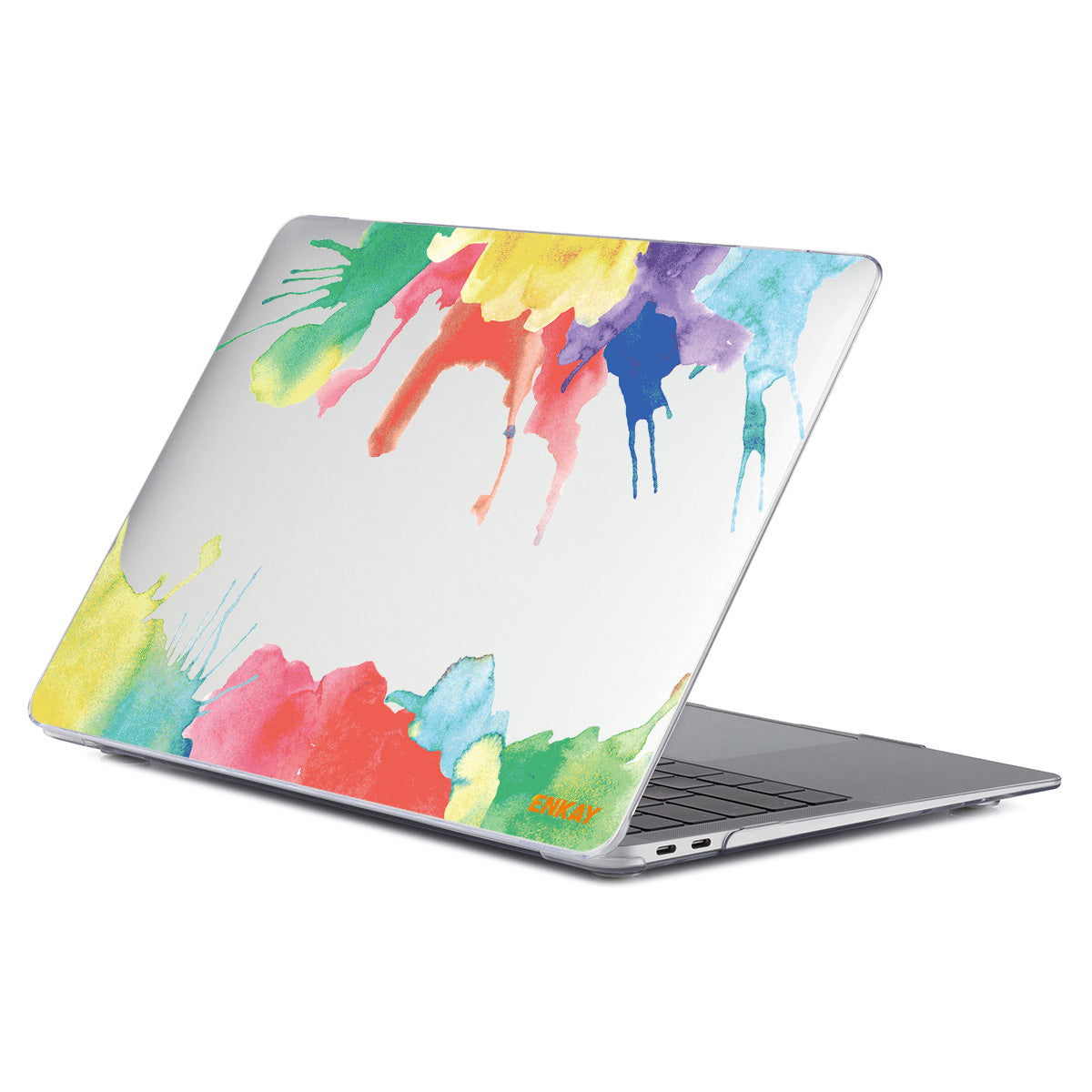 for MacBook Pro 14 inch (2021) A2442 Forest Series Hard PC Laptop Case Pattern Design Crystal Clear Polycarbonate Notebook Shell Cover - Watercolor