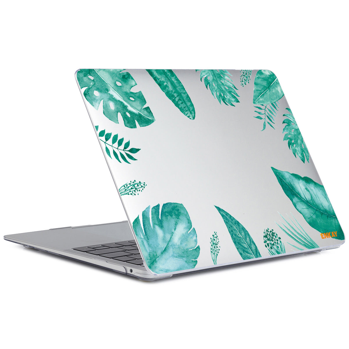 for MacBook Pro 15 inch (2016-2017) A1707/ (2018-2019) A1990 Leaf Giraffe Pattern Notebook Case Hard PC Polycarbonate Crystal Clear Laptop Protective Cover - Leaf