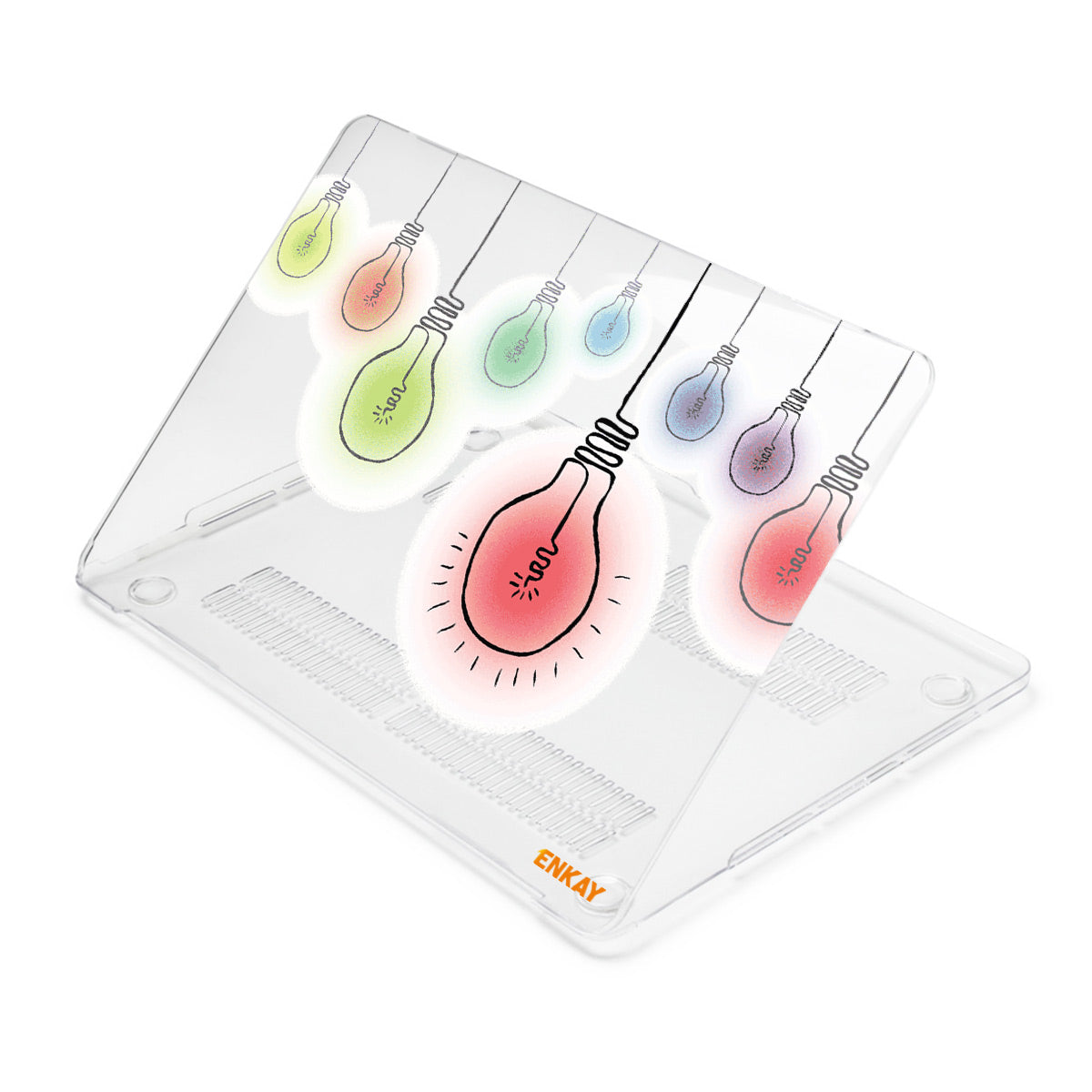 for MacBook Pro 16 inch (2021) A2485 Forest Series Vivid Pattern Transparent Polycarbonate Laptop Case Hard PC Notebook Cover - Bulb