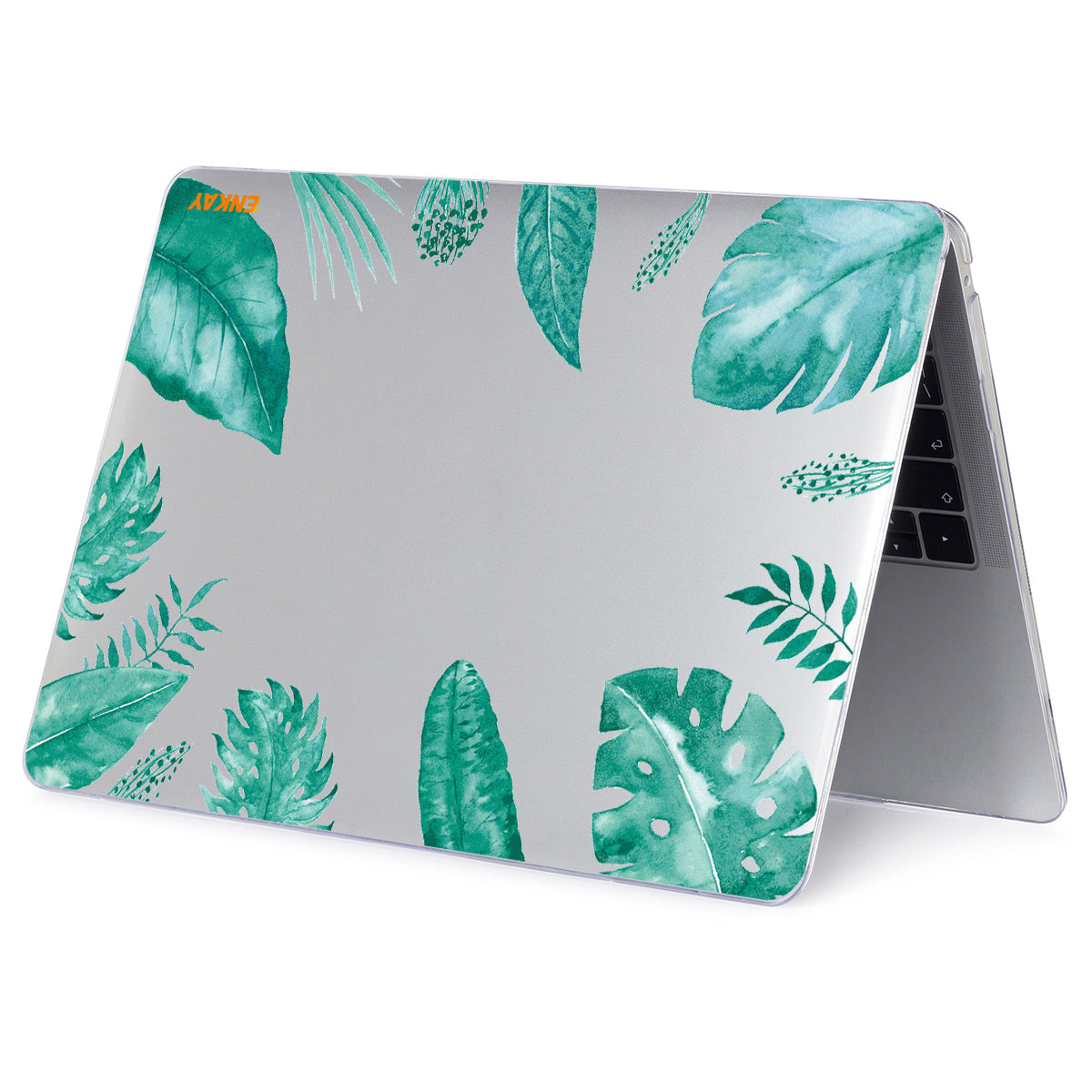 for MacBook Pro 16 inch (2021) A2485 Forest Series Vivid Pattern Transparent Polycarbonate Laptop Case Hard PC Notebook Cover - Leaf