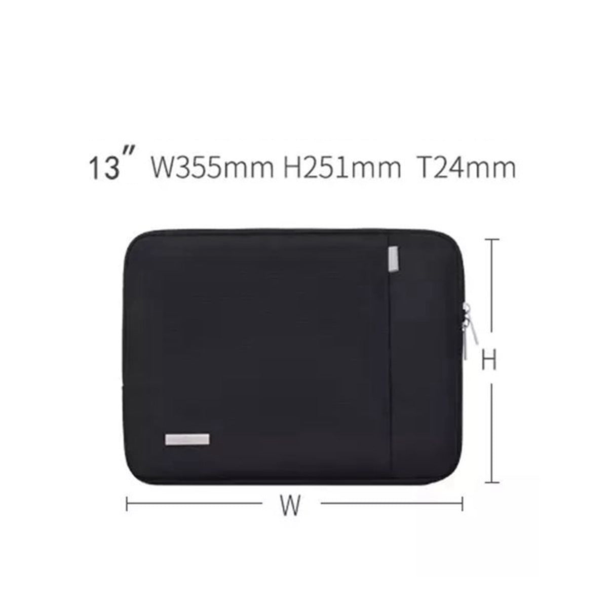 M29-19 Scratch Resistant Laptop Carry Case Waterproof Sleeve Bag with Dual Zipper for 13-inch Laptops