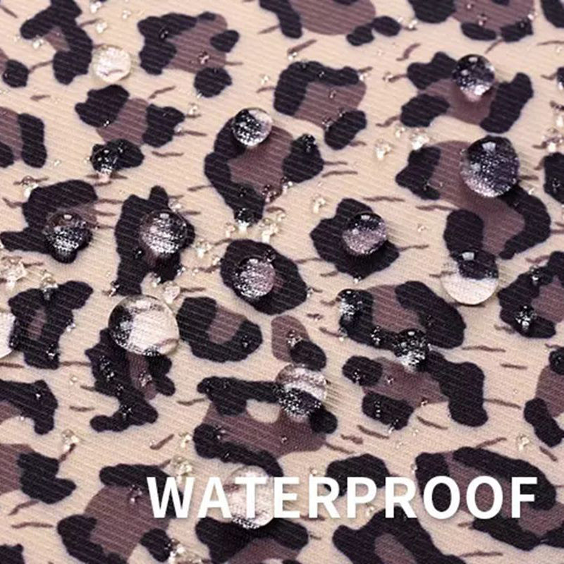 Canvasartian H31-T0123 Shockproof Carry Case Leopard Printed Sleeve Bag with Small Bag for 14" Laptops - Pink