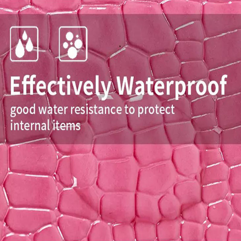 Canvasartisan L32-03 Crocodile Texture PU Leather Laptop Sleeve Bag Notebook Carrying Case - Pink/for 15-inch Laptop