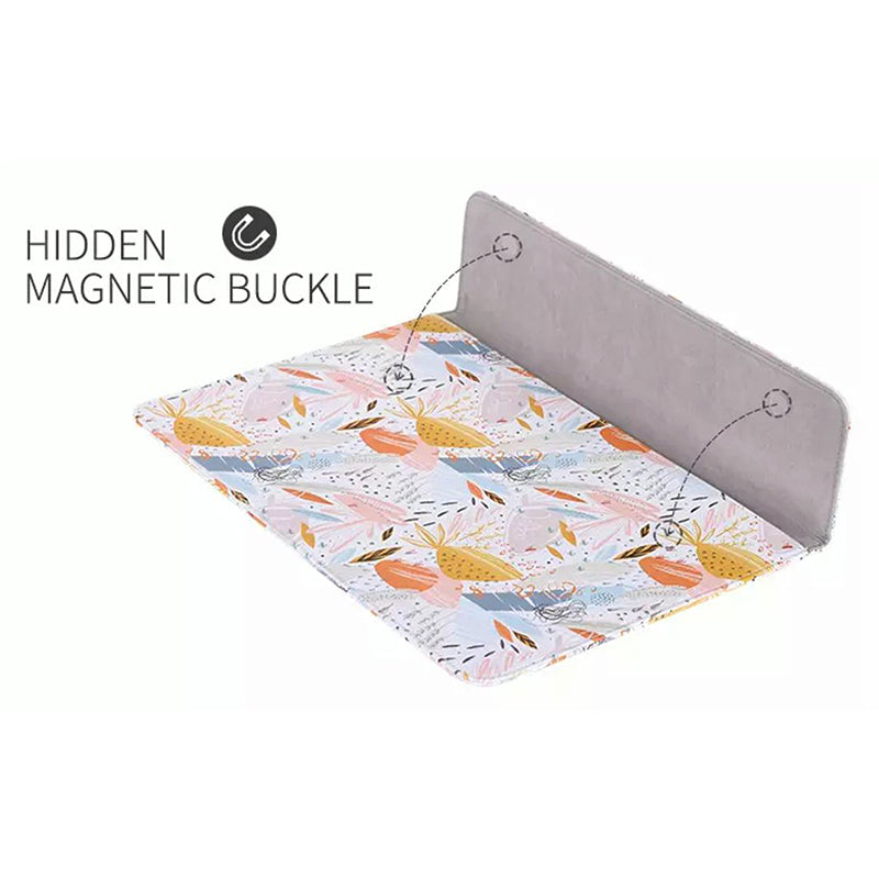 Stylish Printed Laptop Carrying Bag PU Leather Magnetic Closure Envelope Notebook Sleeve Pouch - 14-inch