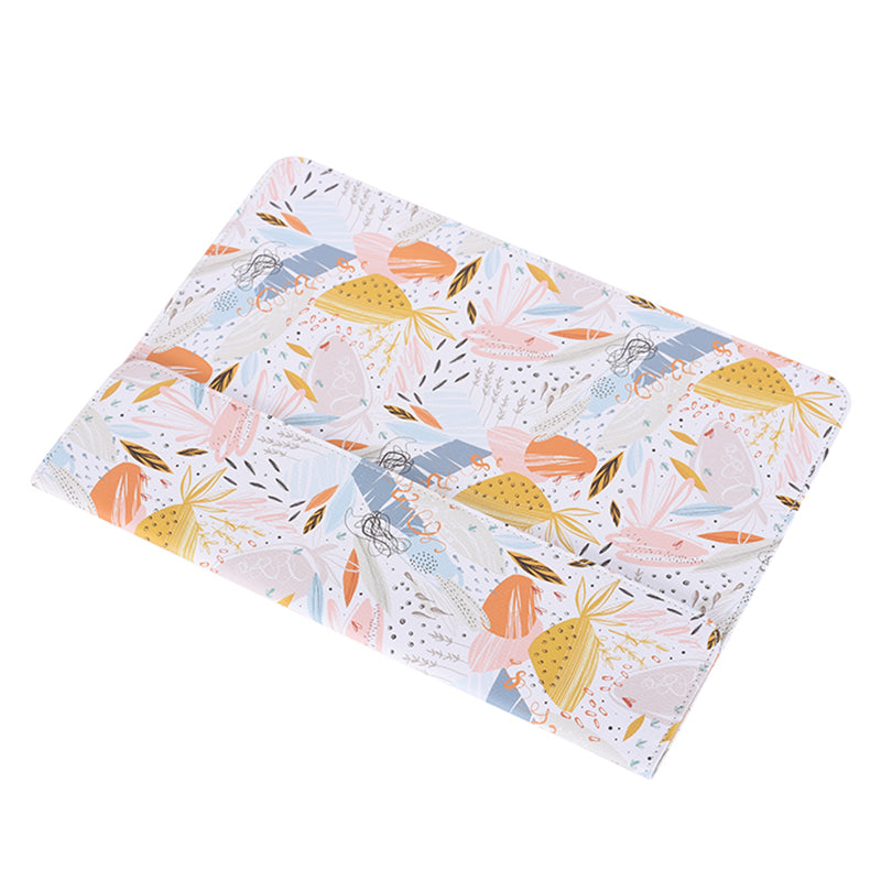 Stylish Printed Laptop Carrying Bag PU Leather Magnetic Closure Envelope Notebook Sleeve Pouch - 14-inch