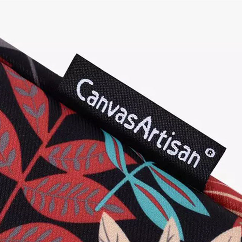 Leaves Printing Scratch-resistant Laptop Sleeve Polyester Zipper Notebook Bag - Blue/for 12-inch Laptop