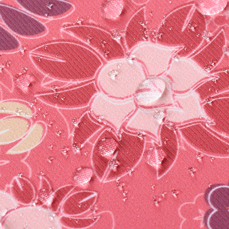 Flowers Leaves Pattern Laptop Carrying Bag Protective Notebook Sleeve with Small Bag - Pink/for 11-inch Laptop