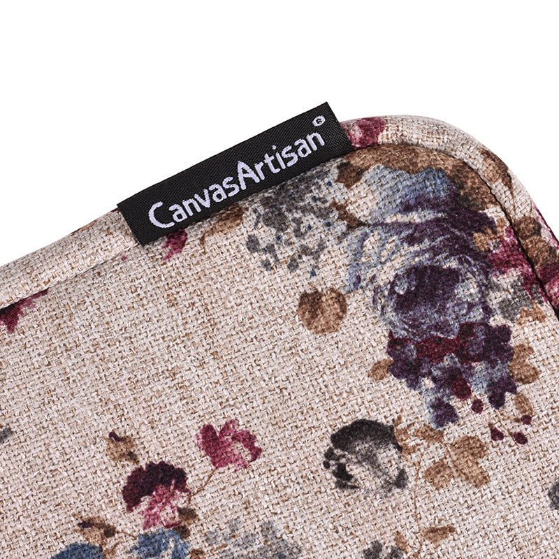 Soft Liner Full Prottection Laptop Sleeve Flower Pattern Notebook Carrying Case with Small Bag - White/for 11-inch Laptop