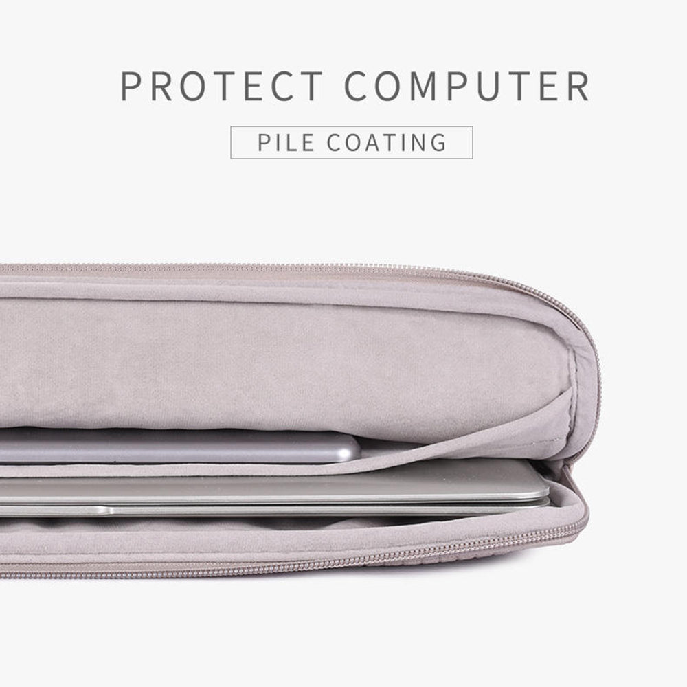 Canvasartian L21-04 Houndstooth Pattern Protective Laptop Sleeve Notebook Case - Pink Edge/for 13-inch Laptop