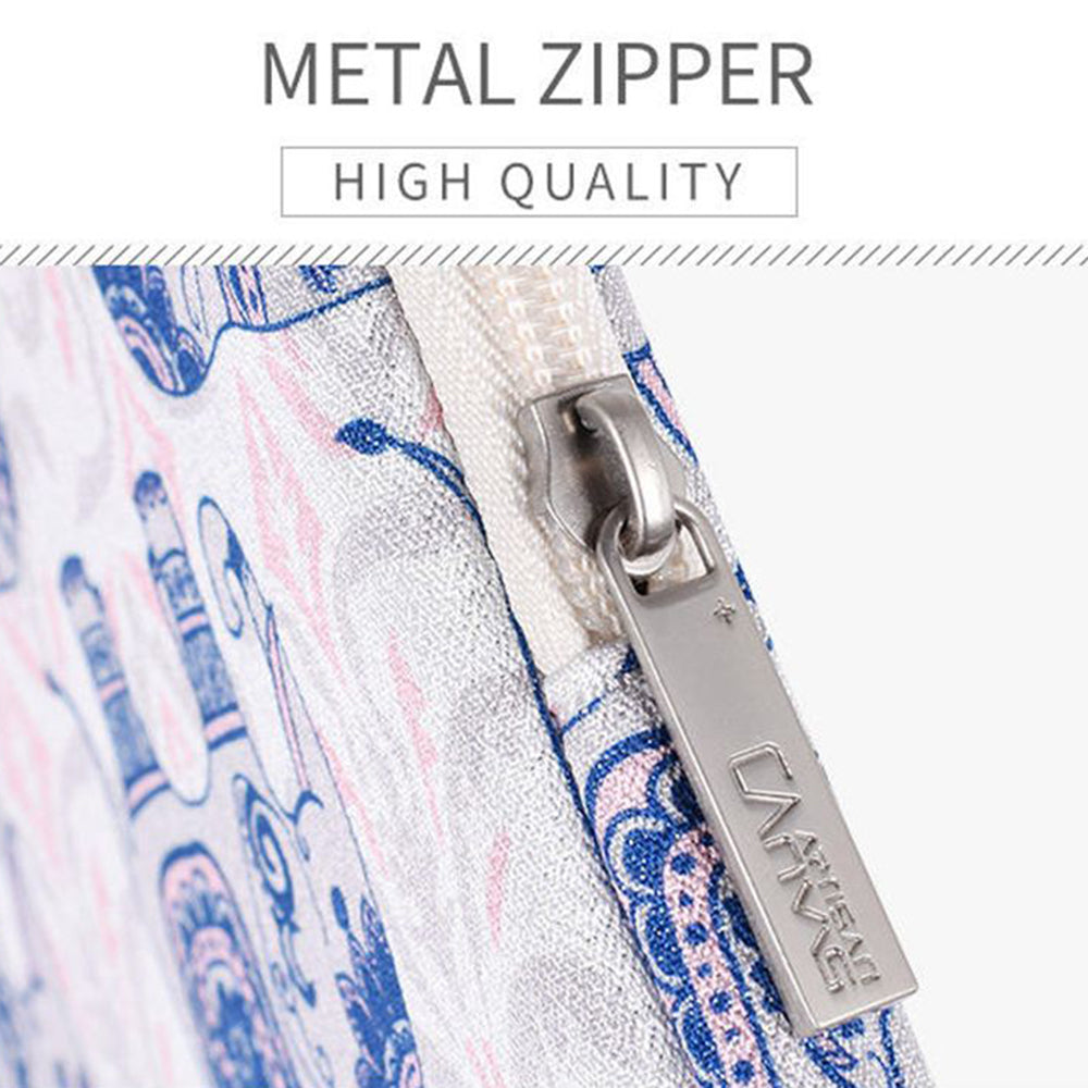 Canvasartian H27-01 Elephant Printing Laptop Protective Sleeve Ultra-thin Notebook PC Bag - White/for 11-inch Laptop