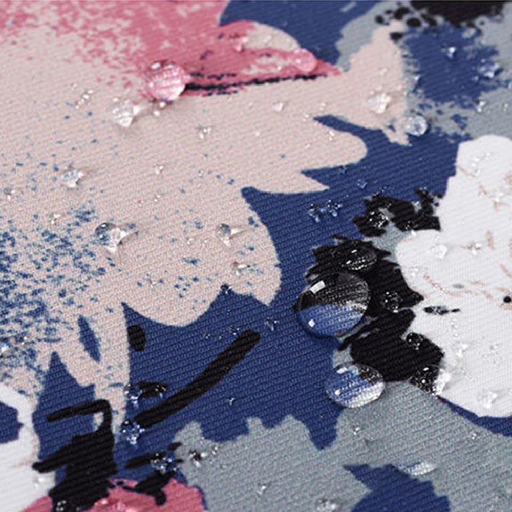 Canvasartian H43-01 Laptop Sleeve Case Watercolor Flower Printing Notebook Carrying Bag - Blue/for 12-inch Laptop