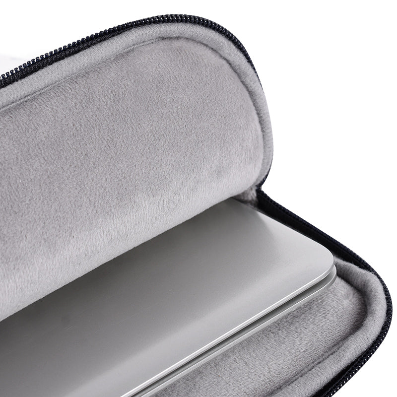 Canvasartian H43-01 Laptop Sleeve Case Watercolor Flower Printing Notebook Carrying Bag - Blue/for 14-inch Laptop