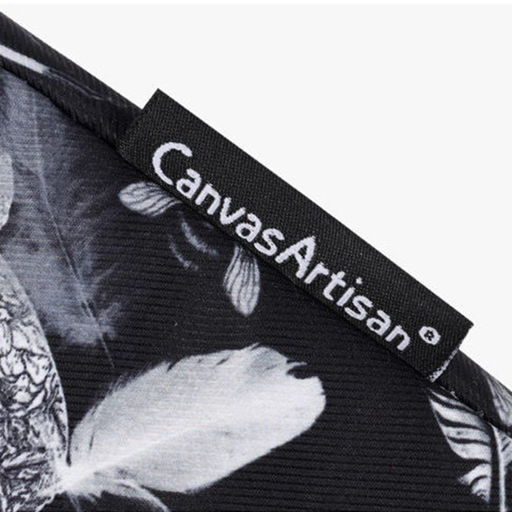 Canvasartian H8-01 Windbell Feather Printing Laptop PC Protective Sleeve Carrying Bag - Black/for 15-inch Laptop