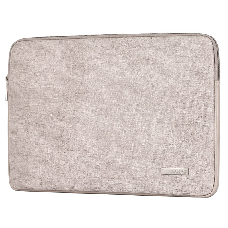 PU Leather Waterproof Notebook Carrying Bag Ultra-thin Laptop Sleeve - Light Grey/for 11-inch Laptop