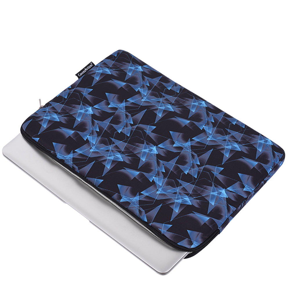 Canvasartian H11-01 3D Diamond Pattern Laptop Notebook Protective Sleeve Bag - Blue/for 11-inch Laptop
