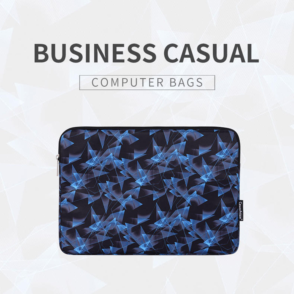 Canvasartian H11-01 3D Diamond Pattern Laptop Notebook Protective Sleeve Bag - Blue/for 12-inch Laptop