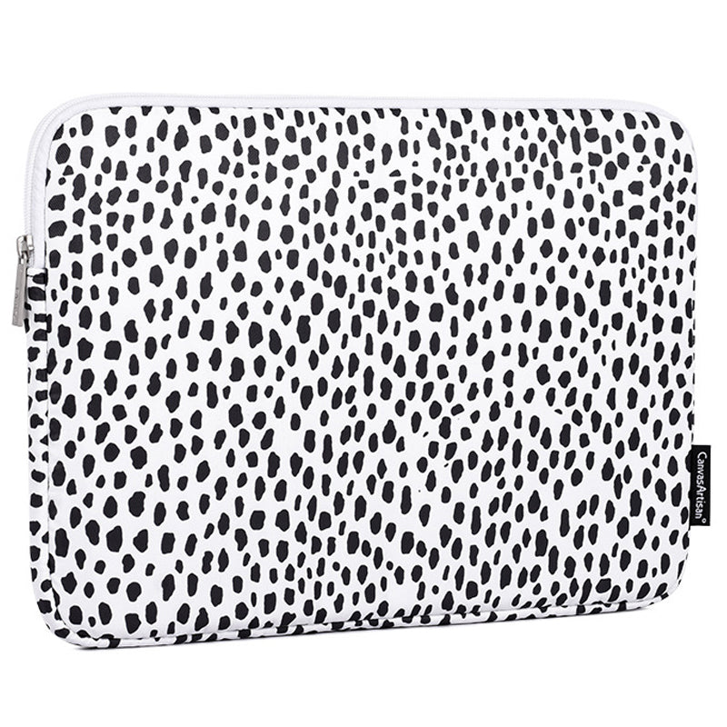 Dots Printing Shockproof Notebook Laptop Sleeve Carrying Case with Small Bag - White/for 11-inch Laptop