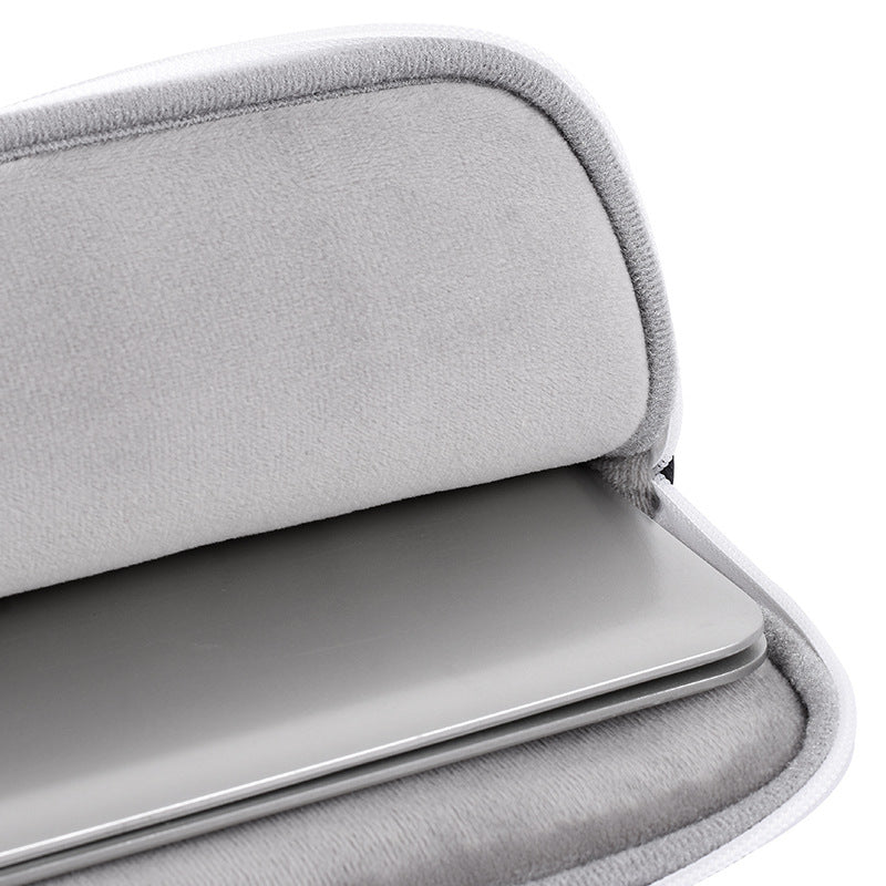 Dots Printing Shockproof Notebook Laptop Sleeve Carrying Case with Small Bag - White/for 12-inch Laptop