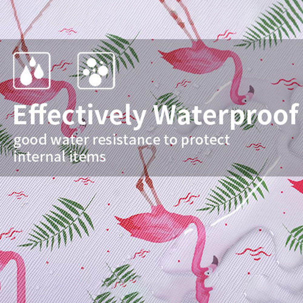 PU Leather Laptop Sleeve Shockproof Notebook Case Bag with Bird Leaf Pattern - White/for 14-inch Laptop