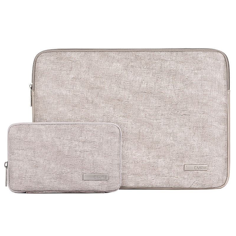 Laptop Bag Wide-opening Design PU Leather Notebook Computer Cover Case Shockproof Laptop Sleeve - for 12inch Laptop