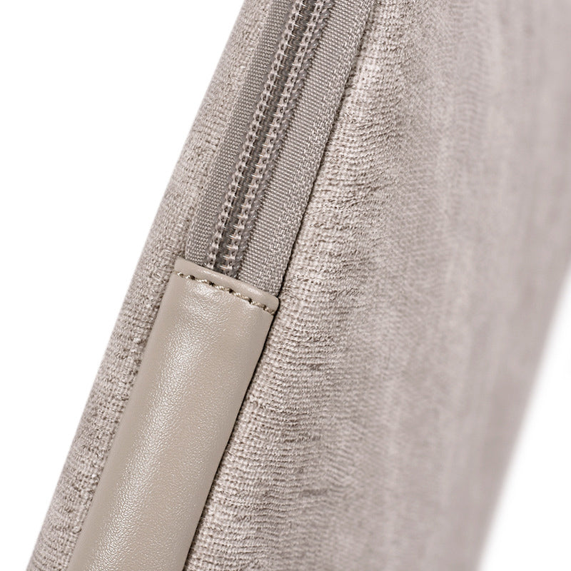 Laptop Bag Wide-opening Design PU Leather Notebook Computer Cover Case Shockproof Laptop Sleeve - for 13inch Laptop