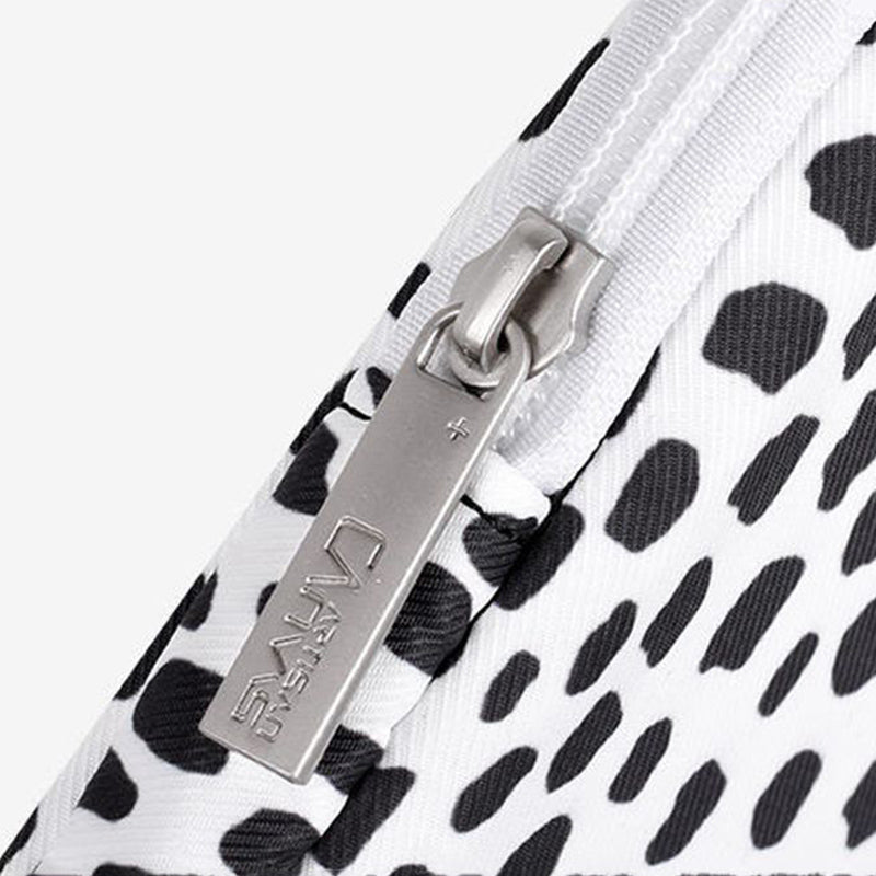 Canvasartian H36-01 Dots Printing Stylish Laptop Sleeve Light Weight Computer Skin Bag Carrying Case - White/12 inch