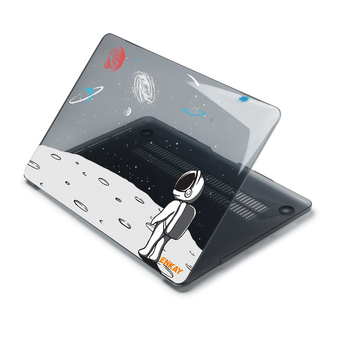 for MacBook Pro 15 inch (2016-2017) A1707/ (2018-2019) A1990 Planets Series Sheer Crystal Hard PC Anti-Crack Laptop Protective Case Cover - Backpack