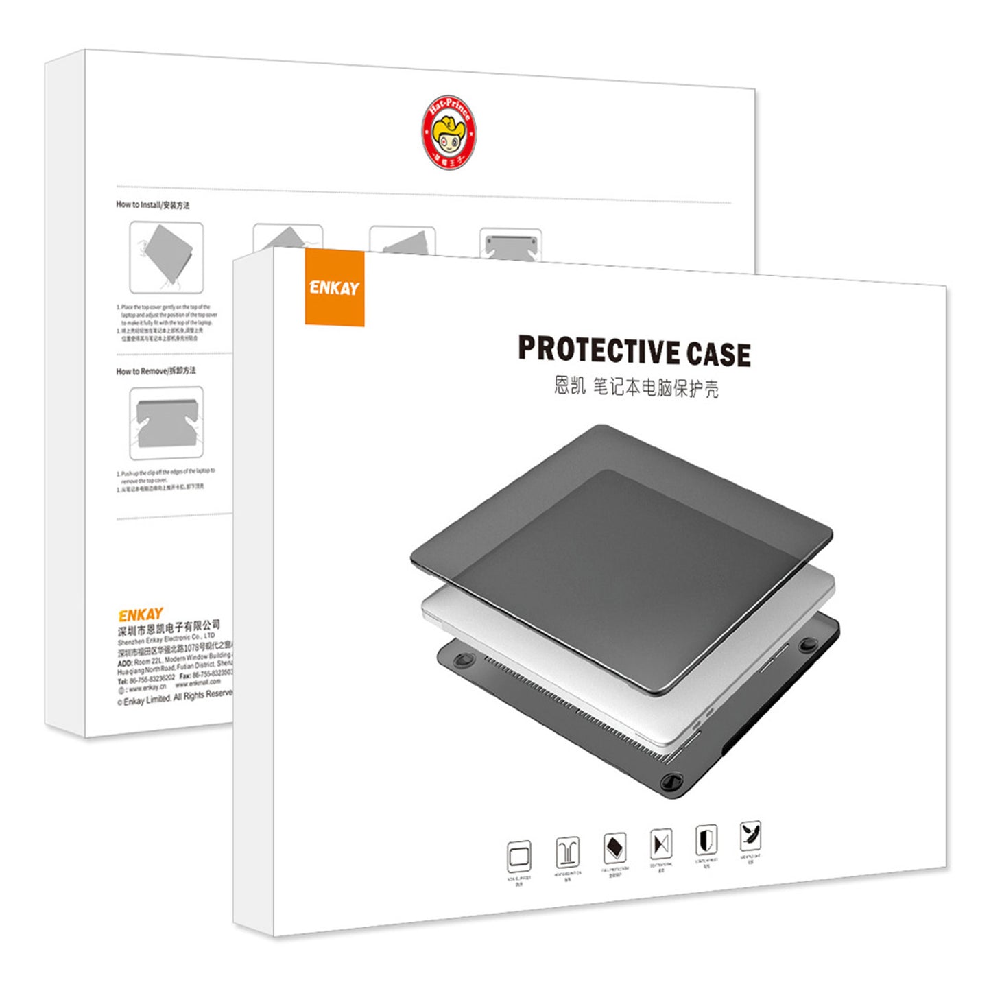 for MacBook Pro 15 inch (2016-2017) A1707/ (2018-2019) A1990 Planets Series Sheer Crystal Hard PC Anti-Crack Laptop Protective Case Cover - Rocket