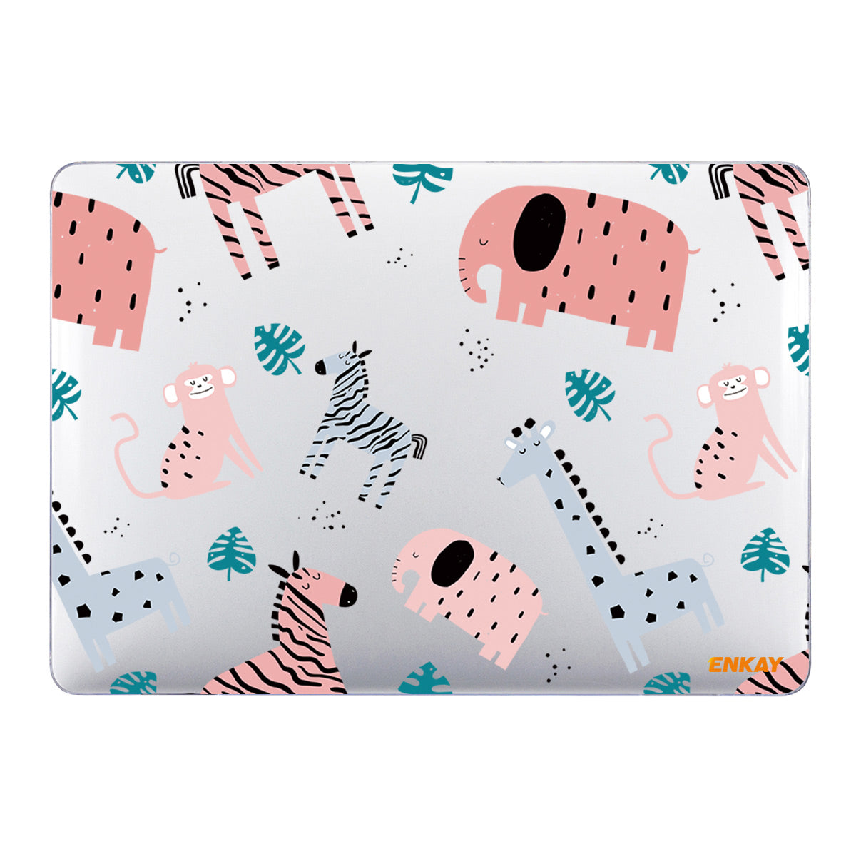 Cartoon Pattern Notebook Cover for MacBook Pro 13 inch (2016-2017) A1706 A1708 /(2018-2019) A1989/ (2019) A2159 Laptop Protector Heat Dissipation Hard PC Case - Zoo No.2