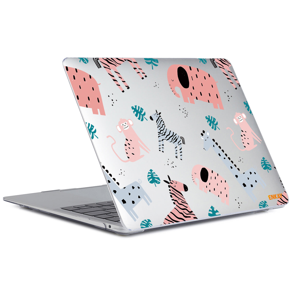 For MacBook Pro 16 inch (2021) A2485 Cartoon Pattern Laptop PC Case Notebook Protective Cover - Zoo/No.2