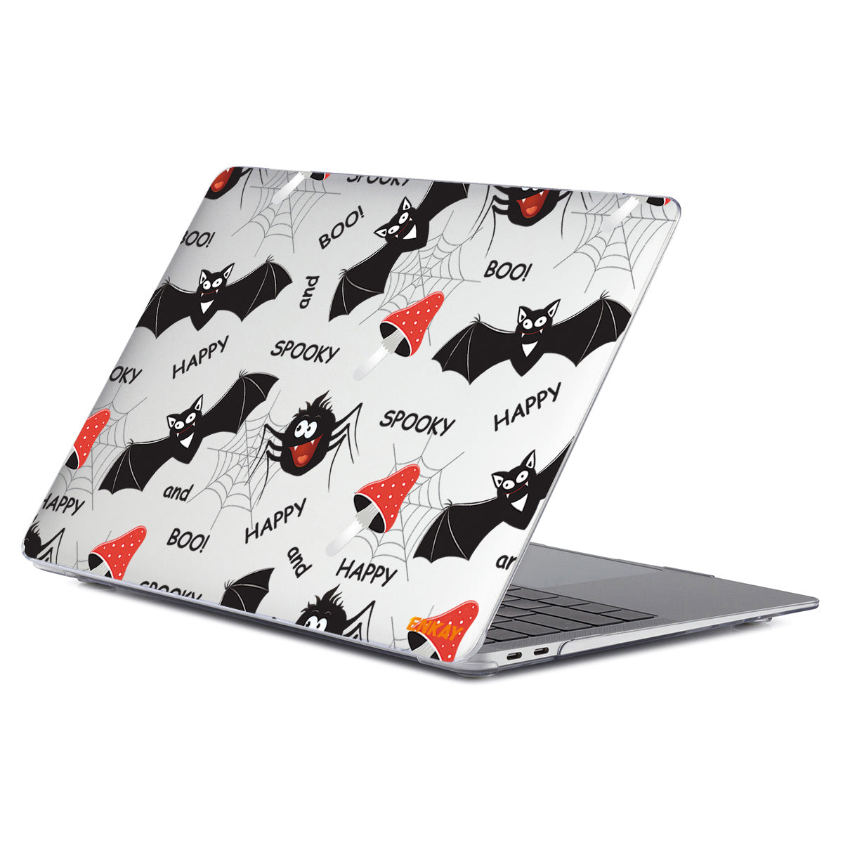 for MacBook Pro 16 inch (2019) A2141 Cute Animals Series Patterned Anti-Scratch Hard PC Sheer Laptop Protective Case - Bats