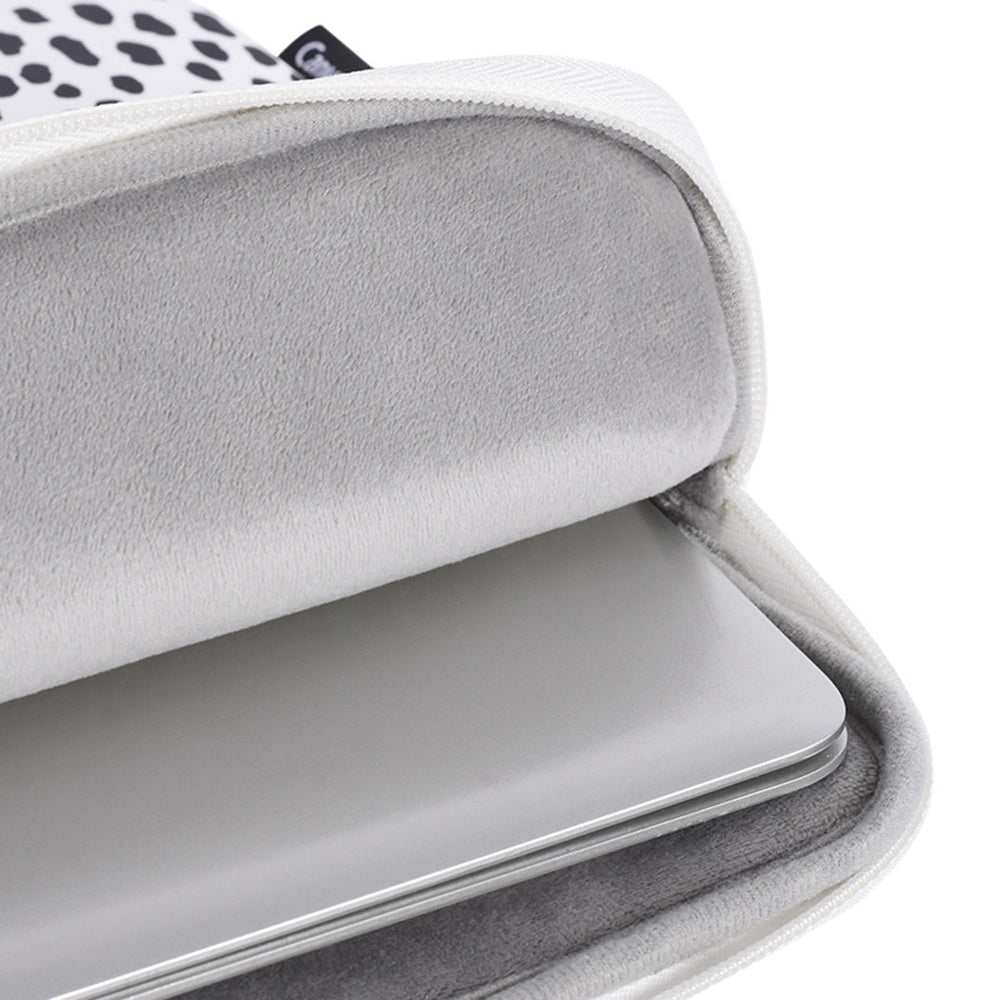 Scratch Resistant Carry Case for 13inch Laptops Cow Pattern Shockproof Sleeve Bag with 3 Outer Pouches