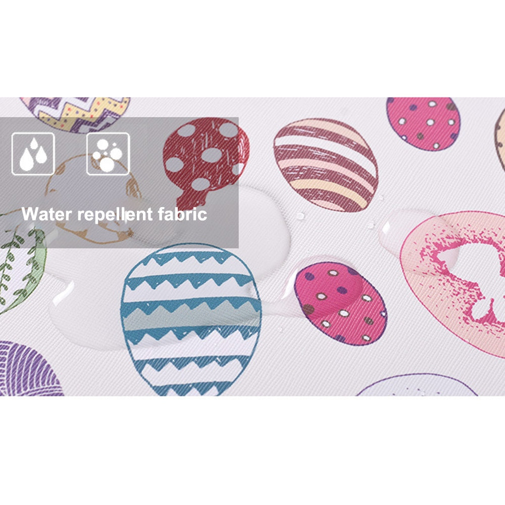 G52-T0111 Cute Easter Bunny and Eggs Pattern 11-inch Laptop PU Protective Sleeve Zipper Bag + Small Bag Set