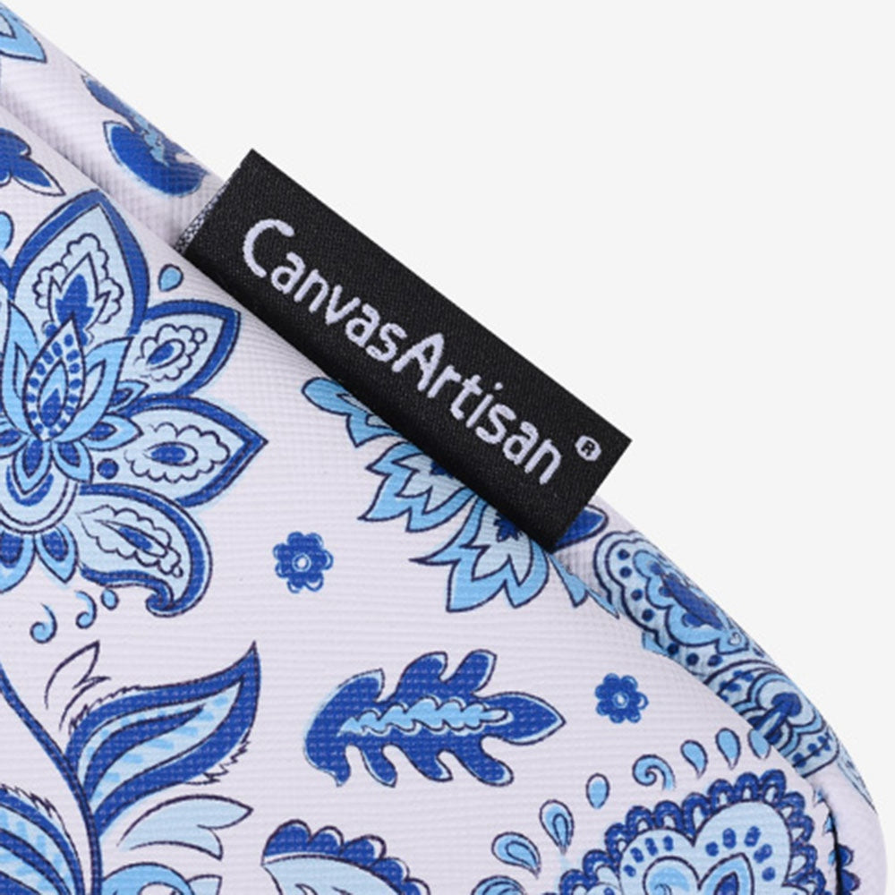 15inch Laptop Carrying Bag for MacBook Pattern Printing PU Leather Notebook Computer Protection Sleeve with Small Pouch