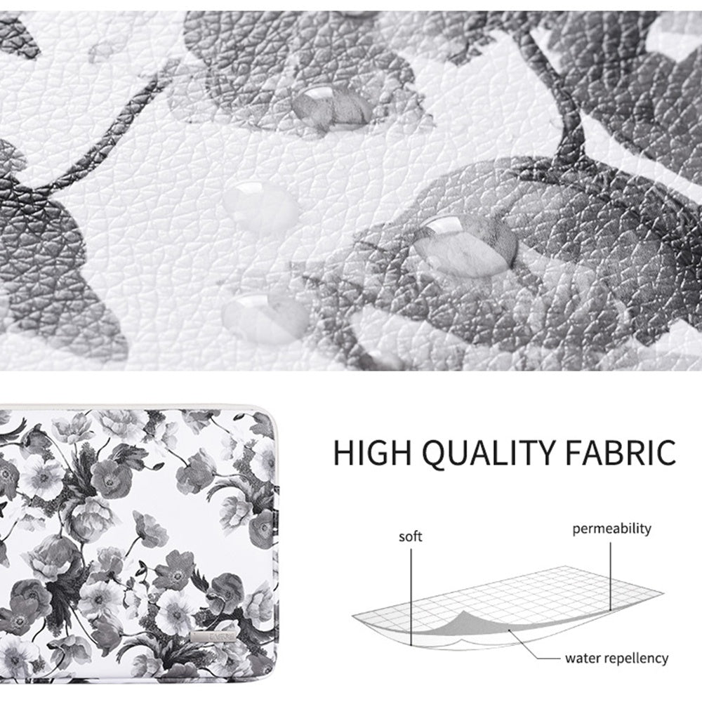 G1-01 Shockproof Sleeve Bag for 14 inch Laptops Digital Printing Flower Pattern Anti-scratch Carry Case