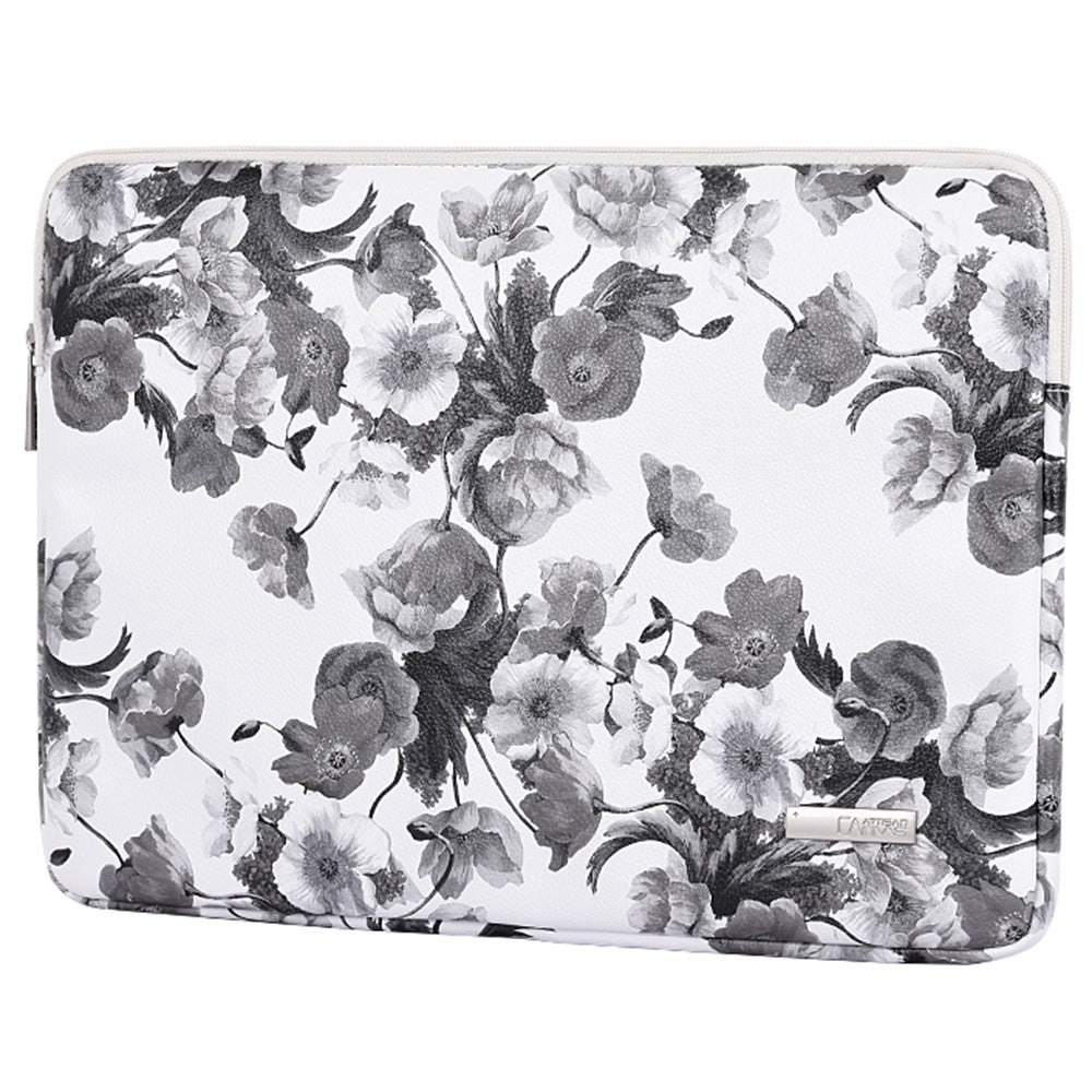 G1-01 Digital Printing Flower Pattern Sleeve Bag for 12 inch Laptops Anti-scratch Shockproof Carry Case