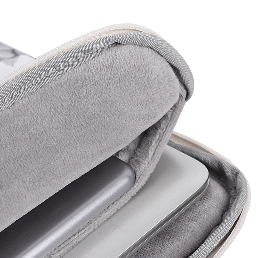 G1-01 Digital Printing Flower Pattern Sleeve Bag for 12 inch Laptops Anti-scratch Shockproof Carry Case