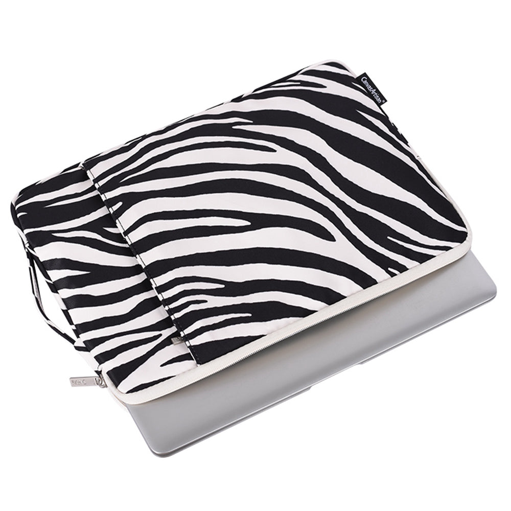 14inch Laptop Hand Bag for MacBook Pro Zebra Pattern Notebook Computer Pouch Soft Lining Sleeve Case