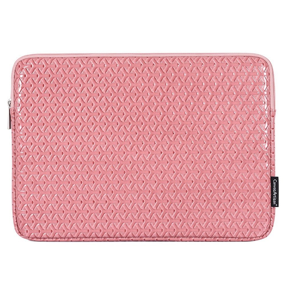 L30-03 11-inch Laptop Sleeve Bag Imprinted PU Leather Notebook Computer Carrying Case