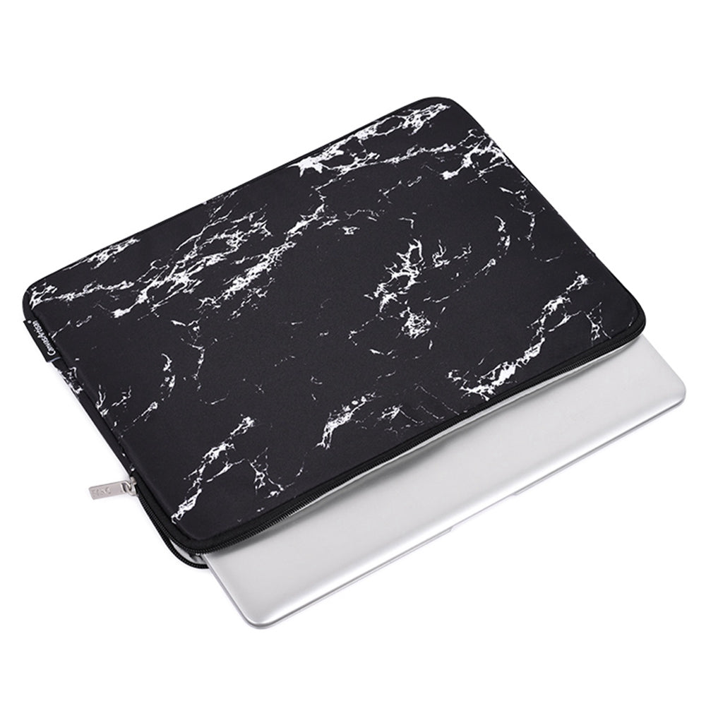Canvasartisan H32-01 Portable Carry Case for 14 inch Laptops Marble Pattern Waterproof Sleeve Bag Shockproof Notebook Slim Case - Black