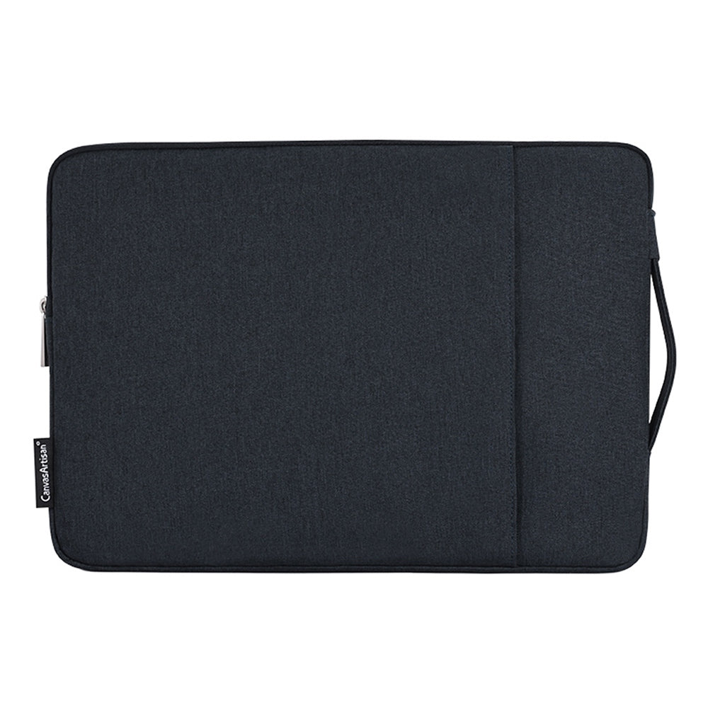 Canvasartisan L25-89 Business Style Scratch Resistant Carry Case for 12 inch Laptops Shockproof Notebook Sleeve Bag with Handle Strap - Navy Blue