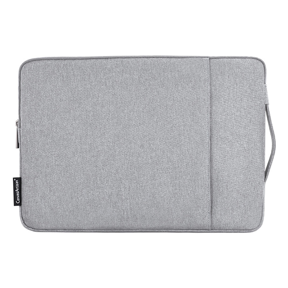 Canvasartisan L25-89 Business Style Shockproof Carry Case for 11 inch Laptops Scratch Resistant Notebook Sleeve Bag with Handle Strap - Light Grey