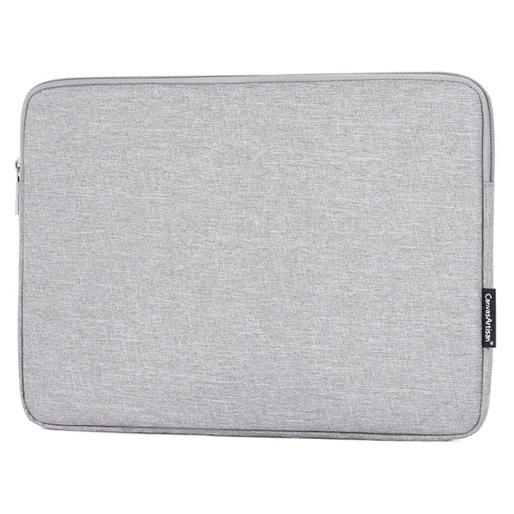 Canvasartisan L25-53 Anti-Scratch Sleeve Bag for 15 inch Laptops Carry Case Shockproof Notebook Zippered Storage Bag - Light Grey
